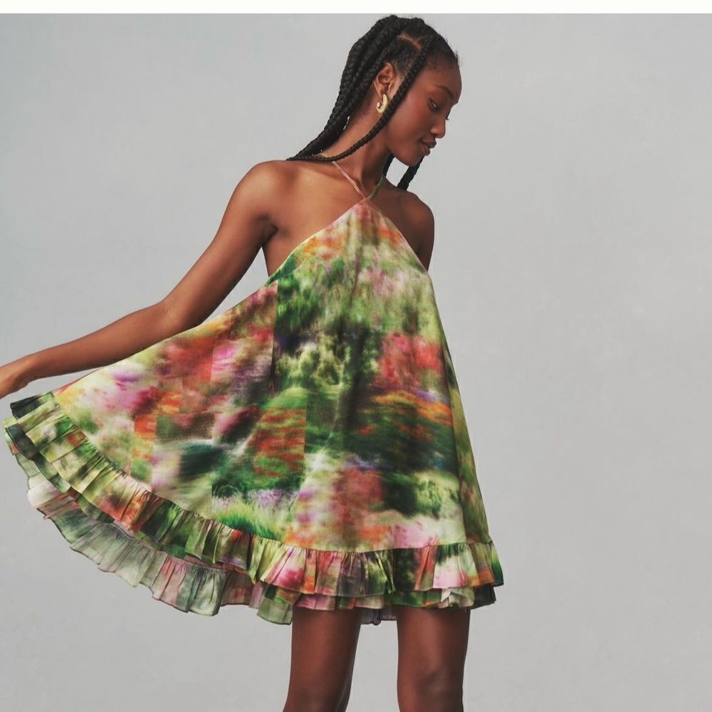 Anthropologie|Hope for Flowers by Tracy Reese Halter
Frilled Mini Dress|Size: XS
